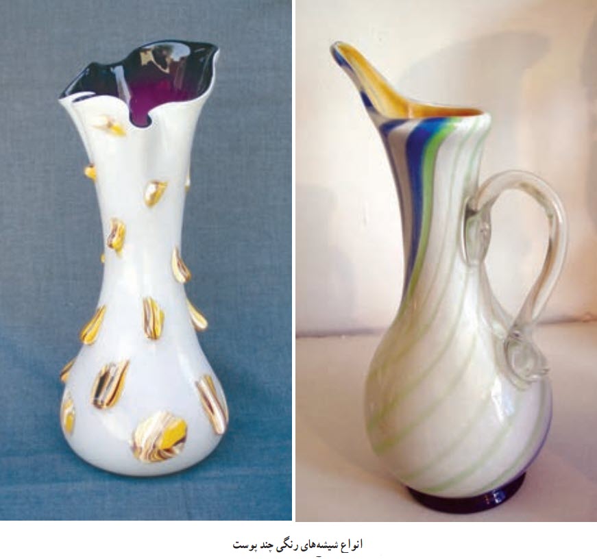 شیشه ای رنگی چند پوسته