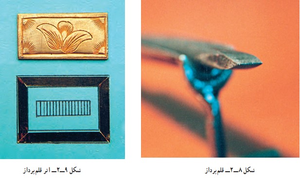 قلم پرداز در کارگاه قلمزنی صنایع دستی