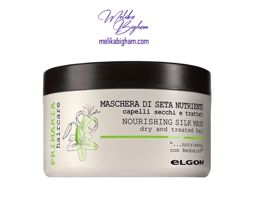 ماسک مو الگون تغذیه کننده و نرم کننده لاین پریماریا elgon -  NOURISHING SILK MASK DRY AND TREATED HAIR