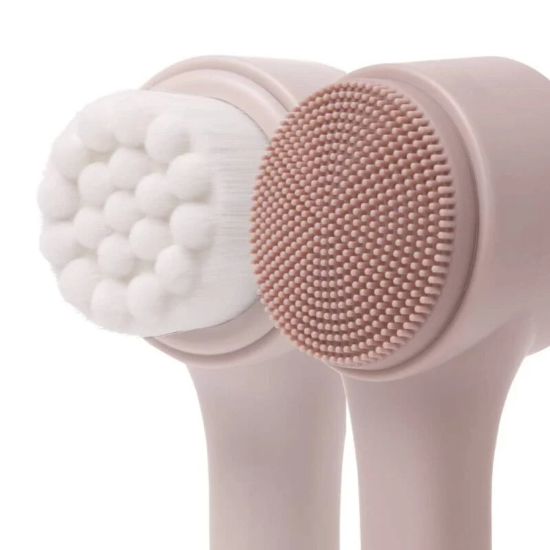 براش دو طرفه پاک‌کننده و لایه‌بردار صورت Dual Facial Cleansing Brush - تصویر 1