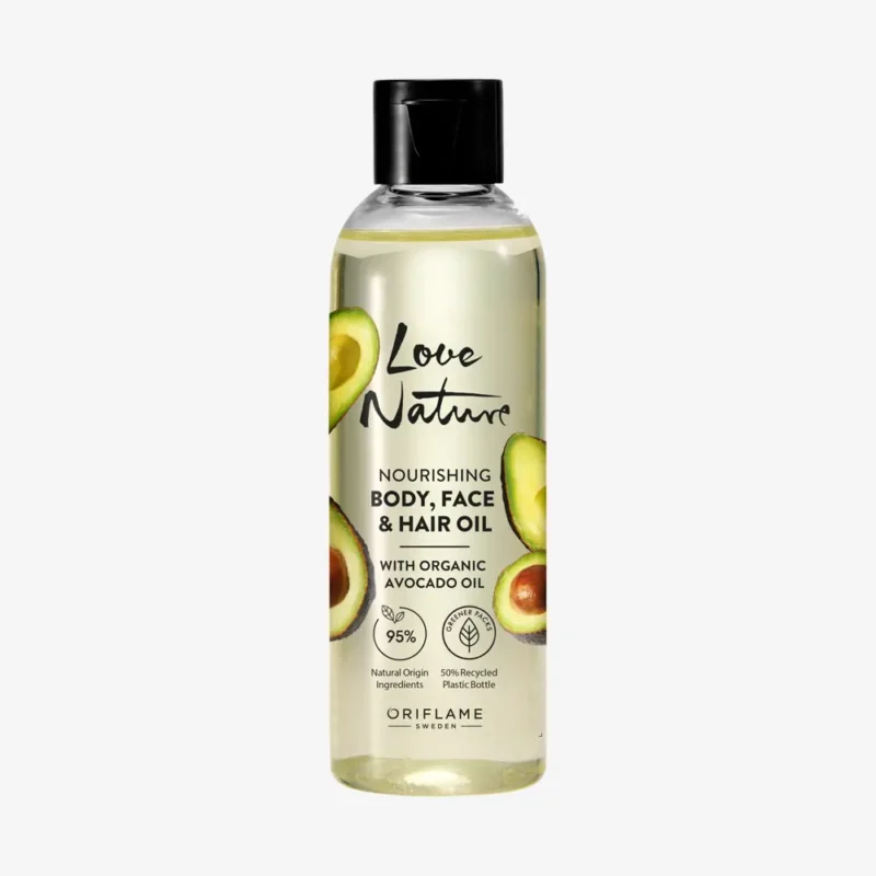 روغن تغذیه‌کننده بدن، صورت و مو با روغن ارگانیک آووکادو لاونیچر Love Nature Nourishing Body, Face & Hair Oil with Organic Avocado Oil - تصویر 1