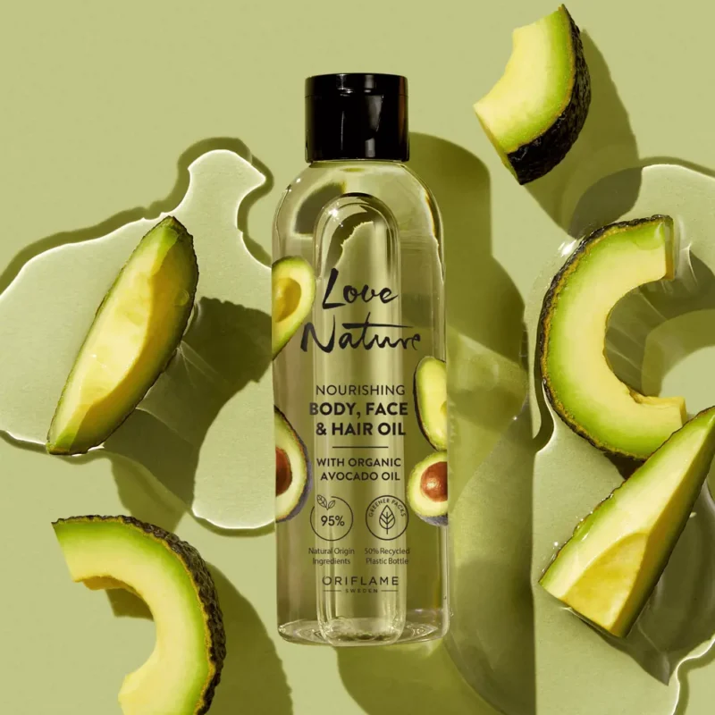 روغن تغذیه‌کننده بدن، صورت و مو با روغن ارگانیک آووکادو لاونیچر Love Nature Nourishing Body, Face & Hair Oil with Organic Avocado Oil - تصویر 4