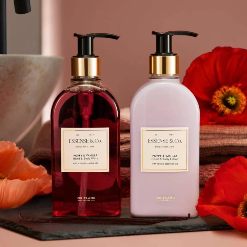 لوسیون دست و بدن لوکس اسنس — Essense&Co. Poppy & Vanilla Hand & Body Lotion - تصویر 2