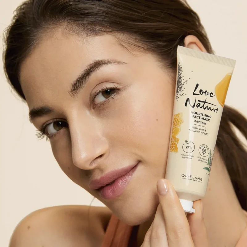 ماسک صورت تغذیه‌کننده لاونیچر با چیا و عسل ارگانیک Love Nature Nourishing Face Mask with Chia & Organic Honey - تصویر 7