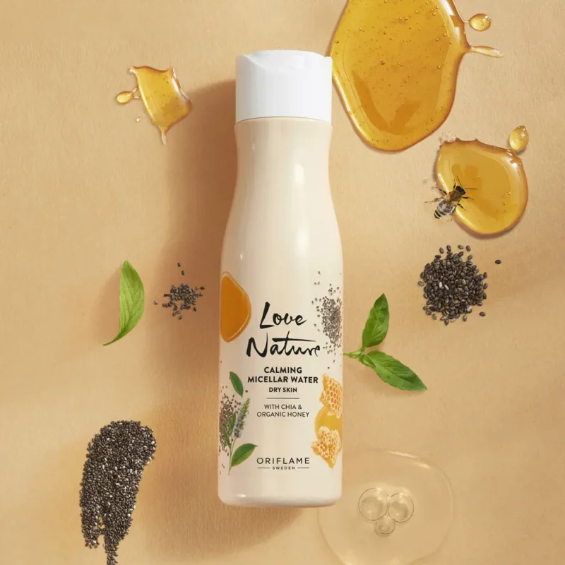 میسلار واتر آرامش‌بخش لاونیچر با چیا و عسل ارگانیک Love Nature Calming Micellar Water with Chia & Organic Honey - تصویر 3