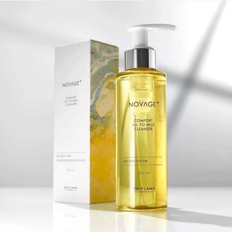 پاک کننده روغنی تبدیل شونده به شیر پاکن نوایج پلاس Novage+ Comfort Oil-to-Milk Cleanser - Image 2