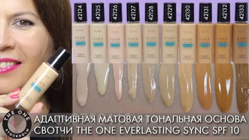 کرم پودر اورلستینگ سینک مات دوان THE ONE Everlasting Sync Soft Matte Foundation SPF10 - Image 13