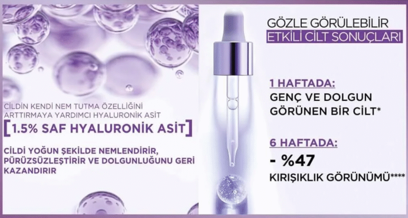 سرم روتالیفت فیلر لورال L'Oreal Paris Revitalift Filler Yaşlanma Karşıtı Serum 30 ml - Image 6