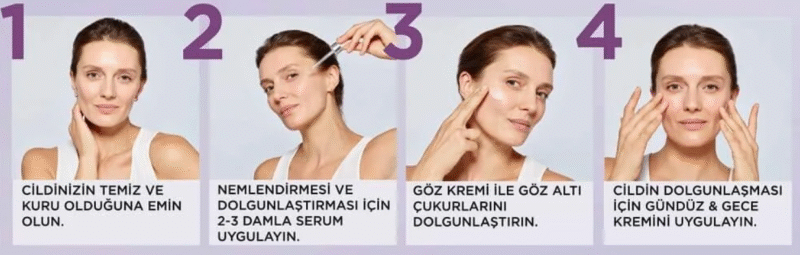 سرم روتالیفت فیلر لورال L'Oreal Paris Revitalift Filler Yaşlanma Karşıtı Serum 30 ml - Image 5