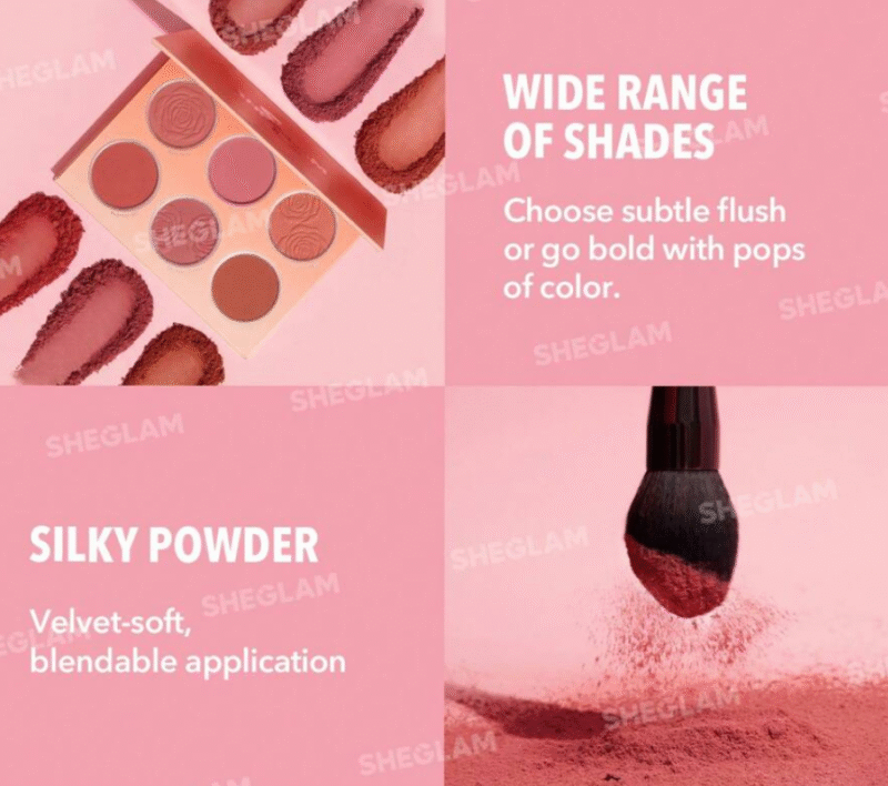 پالت فلورال فلوش بلش شیگلم Sheglam Floral Flush Blush Palette - تصویر 8