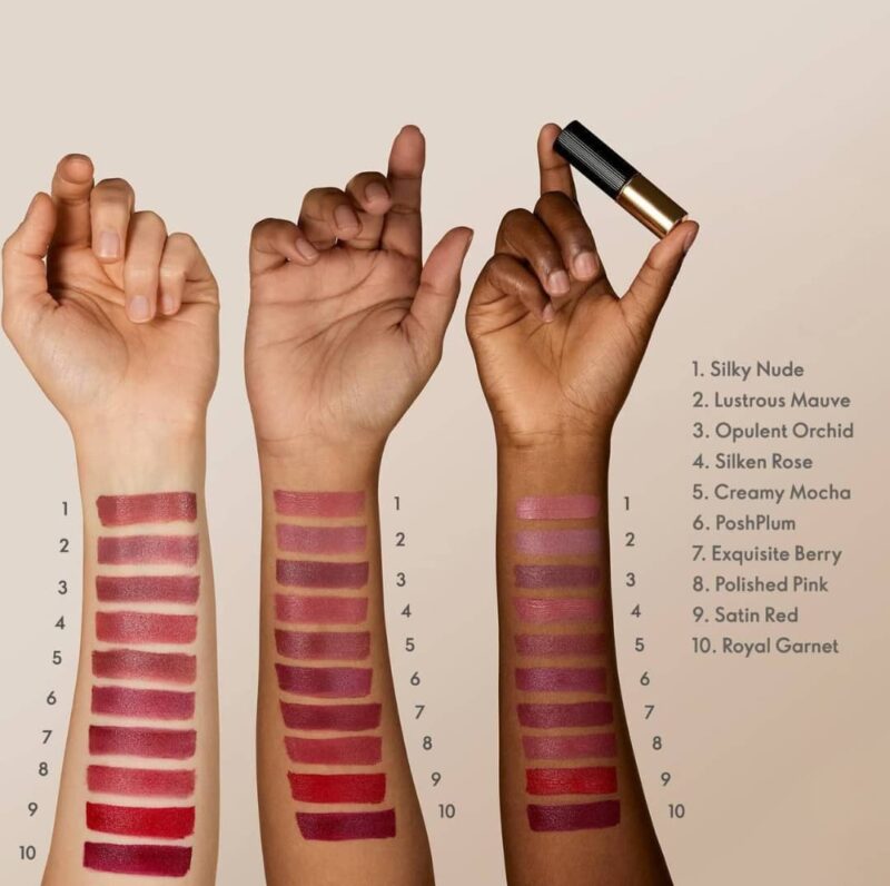 رژ لب ساتنی آیکونیک جوردانی گلد Giordani Gold Iconic Satin Lipstick SPF 15 - تصویر 2